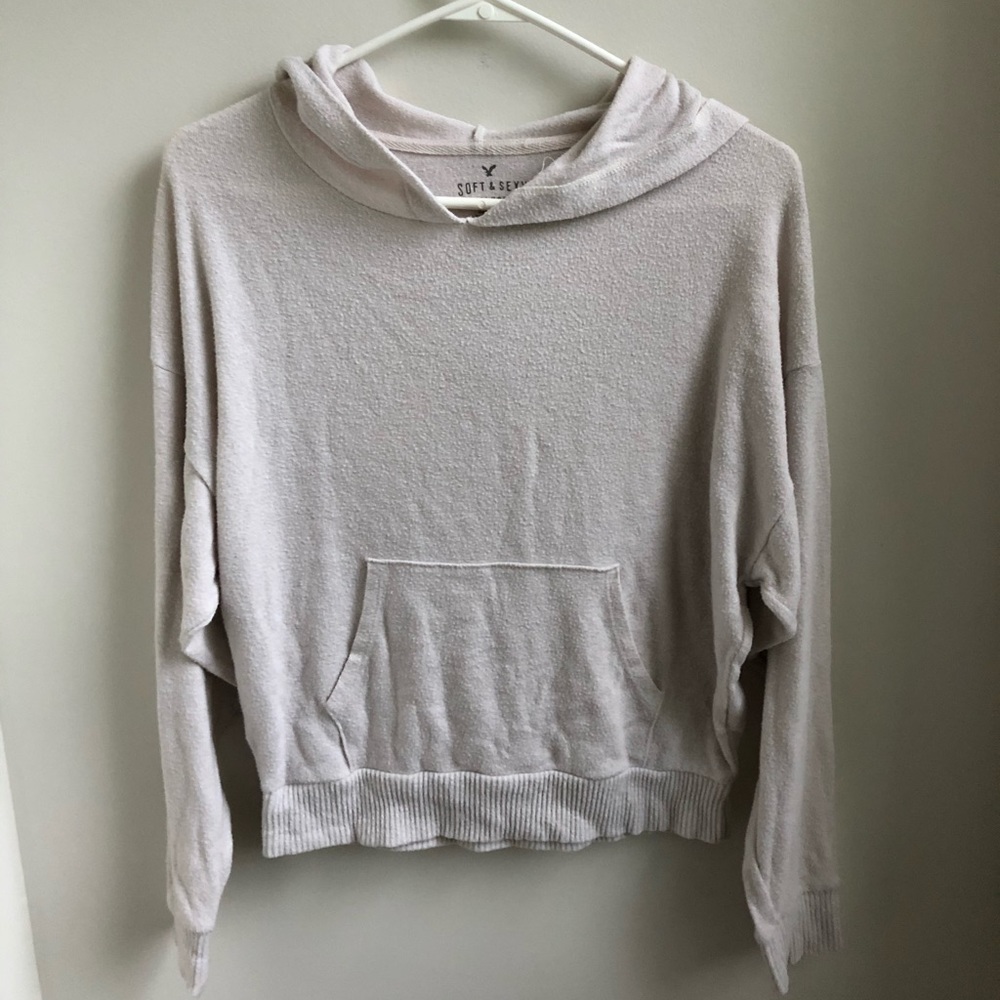 American Eagle Soft & sexy plush hoodie - Picture 2 of 4